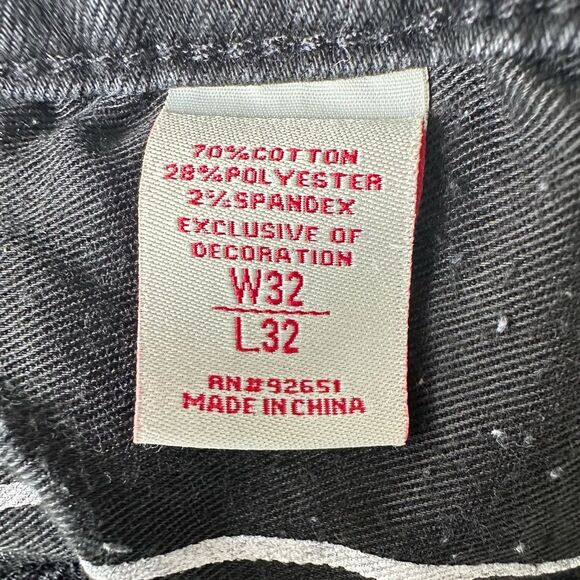 Cote De Nuits Mens Distressed Shredded Pants Patchwork Jeans Designer - Picture 5 of 12